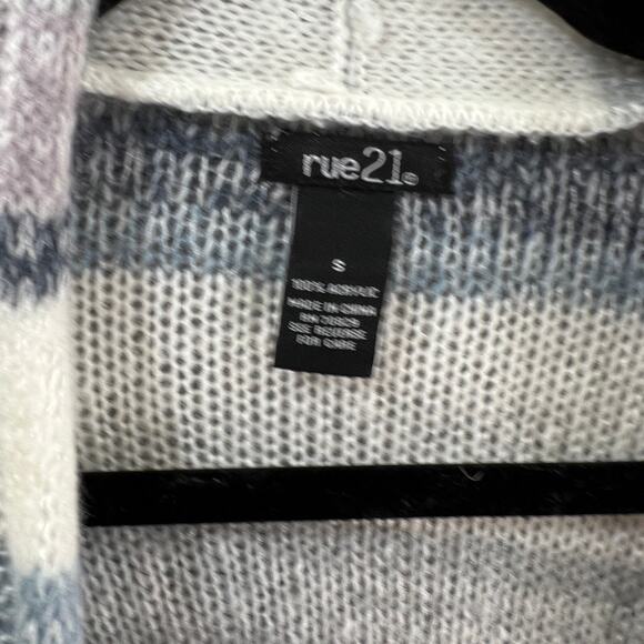 rue21 Cardigan Sweater Womens Size Small Long Sleeve Knitted - Picture 3 of 8